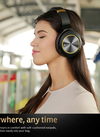 E8 Wireless Stereo Noise Cancelling Over-Ear Headphones Black