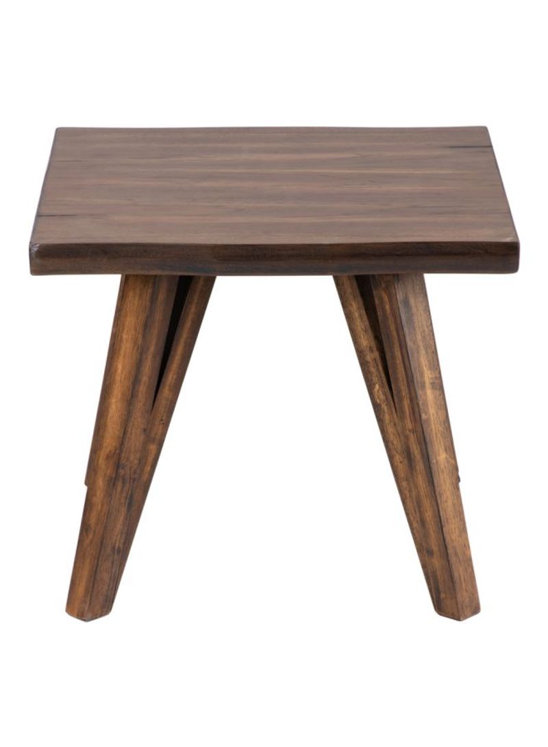 Sunny Wooden End Table Brown 133x48x68centimeter