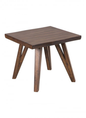 Sunny Wooden End Table Brown 133x48x68centimeter