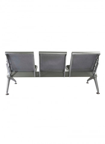 Banco HF 3-Seater Bench With Cushion Grey/Black 172x48x78centimeter