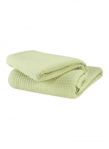 Classic Cotton Blanket Cotton Green 90x90inch
