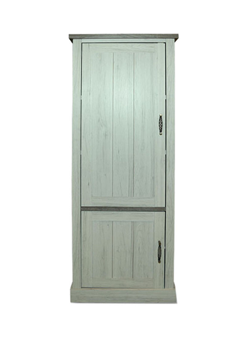 Emily Curio Wooden Door Cabinet Grey 72x191x46centimeter