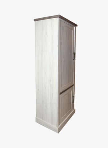 Emily Curio Wooden Door Cabinet Grey 72x191x46centimeter