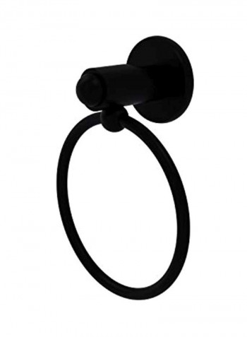 Brass Towel Ring Black 7x3x6inch