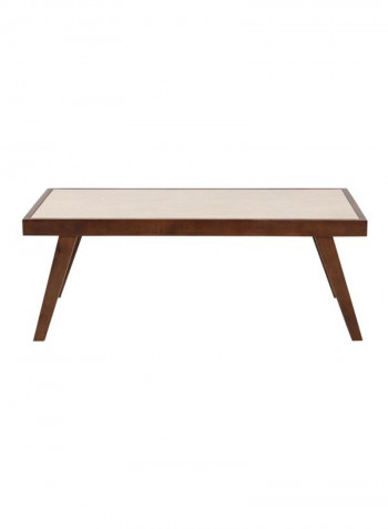 Zenith Coffee Table Cream/Brown 120x45x60centimeter