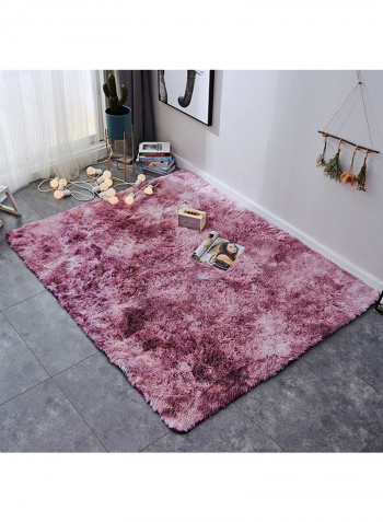 Simple Soft Plush Mat Multicolour 190x190centimeter