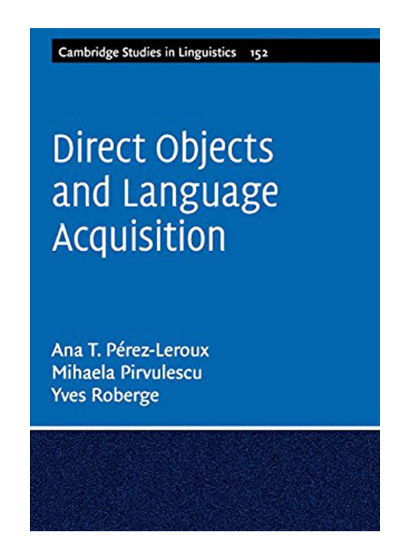 Direct Objects and Language Acquisition Hardcover