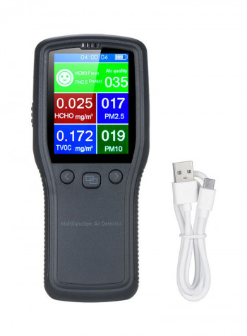 Air Quality Monitor Portable Formaldehyde Detector Multicolour