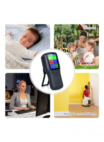 Air Quality Monitor Portable Formaldehyde Detector Multicolour