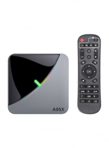 Android Set Top Box With Remote Control For Smart TV A95X F3 Black