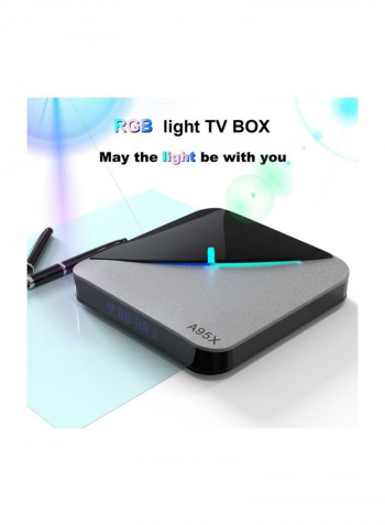 Android Set Top Box With Remote Control For Smart TV A95X F3 Black