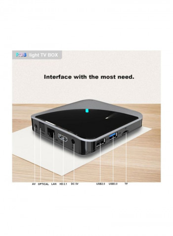 F3 Android Smart TV Box With Remote Control A95X Black