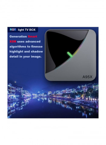 F3 Android Smart TV Box With Remote Control A95X Black