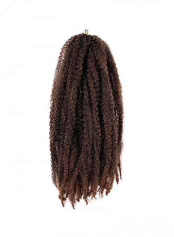 Pack Of 3 Curly Hair Extension Brown 18inch