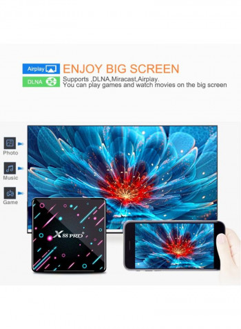 Android 9.0 Smart TV Set Top Box X88 PRO PLUS Black