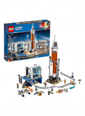 837-Piece Deep Space Rocket And Launch Control Building Set 60228 18.9x14.88x3.7inch