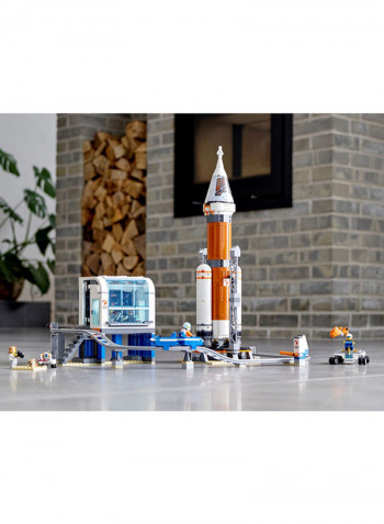 837-Piece Deep Space Rocket And Launch Control Building Set 60228 18.9x14.88x3.7inch
