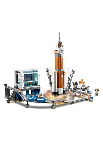 837-Piece Deep Space Rocket And Launch Control Building Set 60228 18.9x14.88x3.7inch