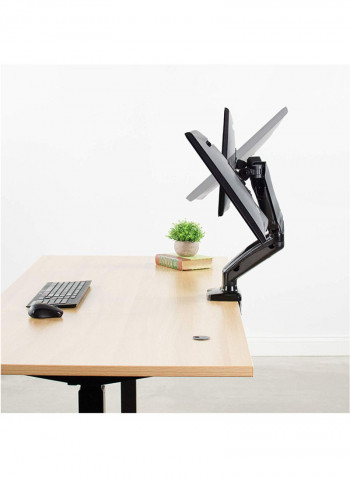 Dual Arm Monitor Desk Mount Black