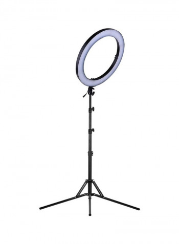 Professional Colour Digital Ring Video Light Black