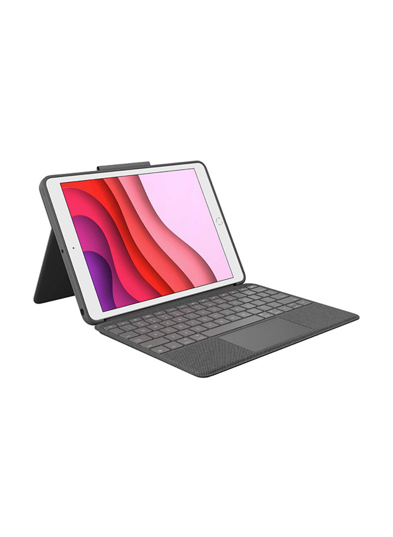 Protective Case Cover With Keyboard For Apple iPad 10.2 (7th Generation) Black