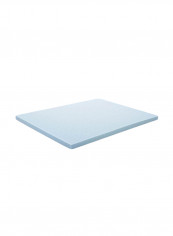 Gel Memory Foam Mattress Topper Foam Blue 38x75x3inch