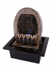 Portable Tabletop Decorative Water Fountain Black