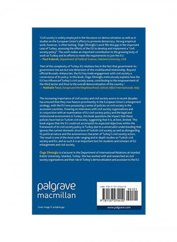 European Union Civil Society Policy And Turkey: A Bridge Too Far? Hardcover