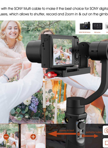 Hohem iSteady Multi 3-Axis Handheld Gimbal Stabilizer Black