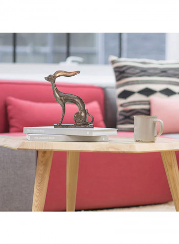 Aluminum Animal Statue Brown 1550g