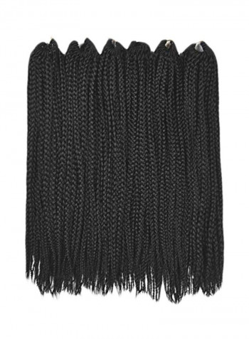 Pack Of 6 Braid Crochet Hair Extension Black 1centimeter
