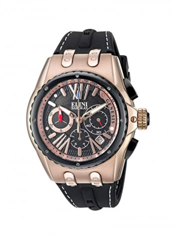 Men's Water Resistant Chronograph Watch ELINI-20008-RG-01-BB