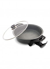 Electric Granite Cast Iron Cookware Black/Clear 14 x 18 x 6inch