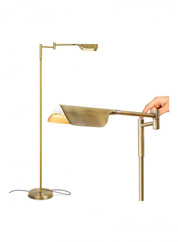 Leaf LED Floor Lamp Gold 17x11.5x3.8inch