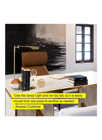 Leaf LED Floor Lamp Gold 17x11.5x3.8inch