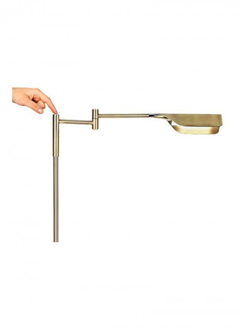 Leaf LED Floor Lamp Gold 17x11.5x3.8inch