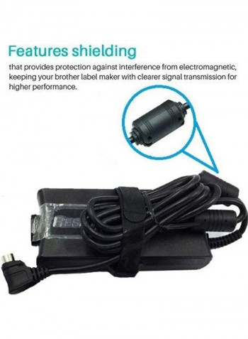3-Pin AC/DC Adapter For Resmed S10 S9 IPX1 IPXI CPAP Machine S9 H5i REF Black