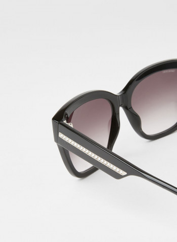 Women's Bold Square Frame Sunglasses - Lens Size: 57 mm