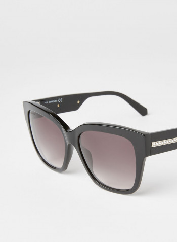 Women's Bold Square Frame Sunglasses - Lens Size: 57 mm