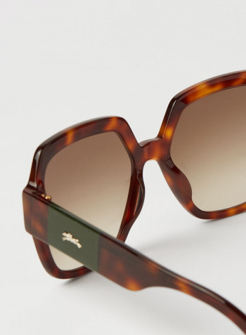 Women's Full Rim Acetate Butterfly Sunglasses - Lens Size: 56 mm