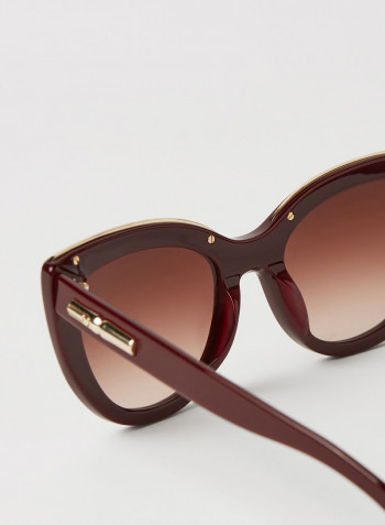 Women's Full Rim Acetate Butterfly Sunglasses - Lens Size: 51 mm