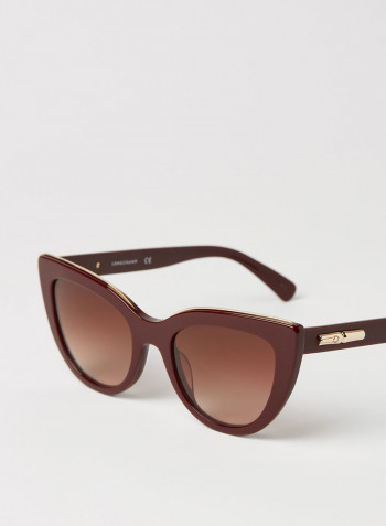 Women's Full Rim Acetate Butterfly Sunglasses - Lens Size: 51 mm