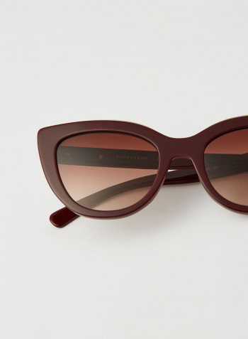 Women's Full Rim Acetate Butterfly Sunglasses - Lens Size: 51 mm