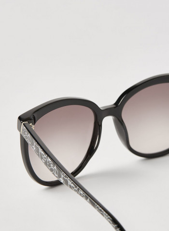 Women's Full Rim Acetate Oval Sunglasses - Lens Size: 56 mm