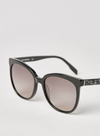 Women's Full Rim Acetate Oval Sunglasses - Lens Size: 56 mm