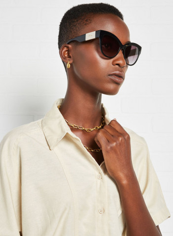 Women's Butterfly Sunglasses - Lens Size: 55 mm