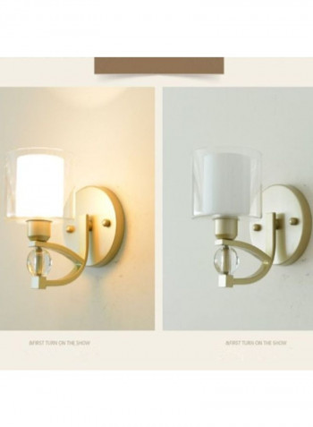E27 LED Crystal Wall Lamp White