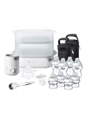 19-Piece Closer To Nature Complete Feeding Set - White/Black