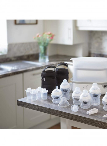 19-Piece Closer To Nature Complete Feeding Set - White/Black