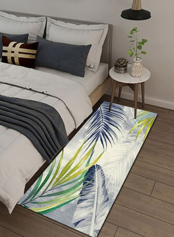 Nordic Style Carpet Leaves Pattern Simple Home Use Non-Skid Rectangular Rug multicolour 80*180 (W*L)cmcm